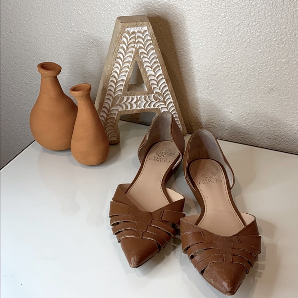 Vince Camuto Camel Flats